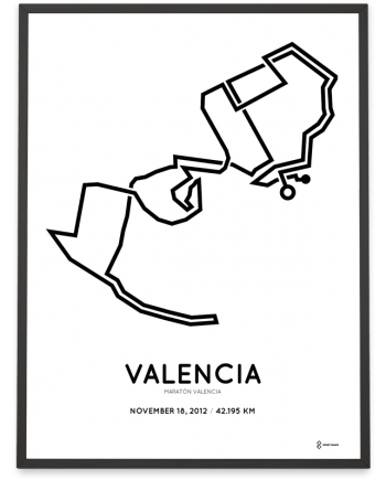 2012 Maraton Valencia course print