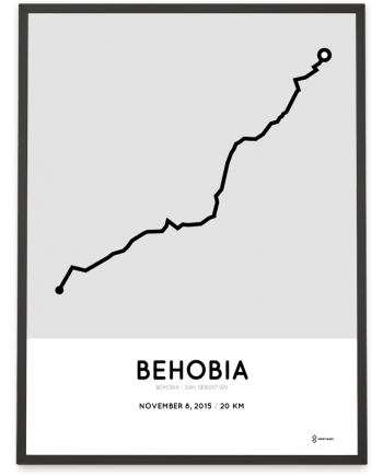 2015 Behobia San Sebastian course poster