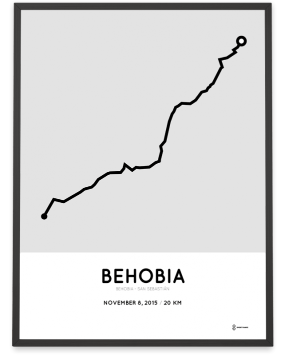 2015 Behobia San Sebastian course poster