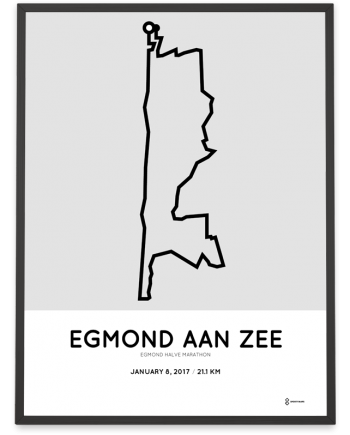 2017 Egmond halve marathon route poster