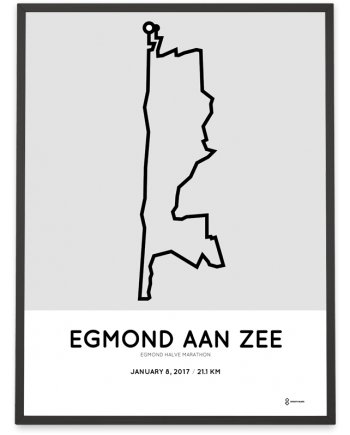 2017 Egmond halve marathon route poster