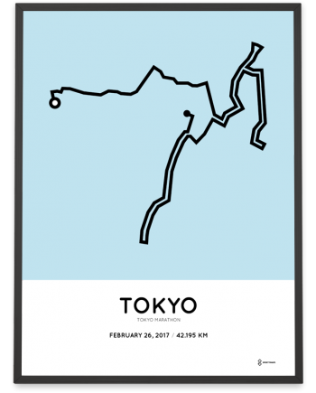2017 Tokyo marathon new course poster