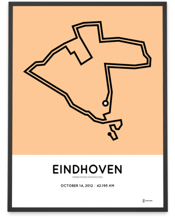 2012 Eindhoven marathon route poster