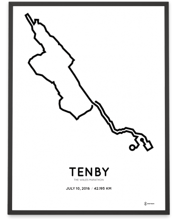 2016 The Wales marathon course print