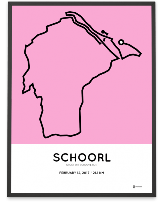 2017 Schoorl halve marathon route poster