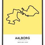 2016 Aalborg halvmarathon course print