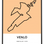 2017 Venloop halve marathon route poster