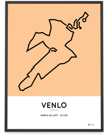 2017 Venloop halve marathon route poster