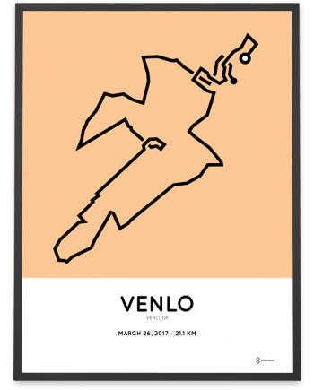 2017 Venloop halve marathon route poster