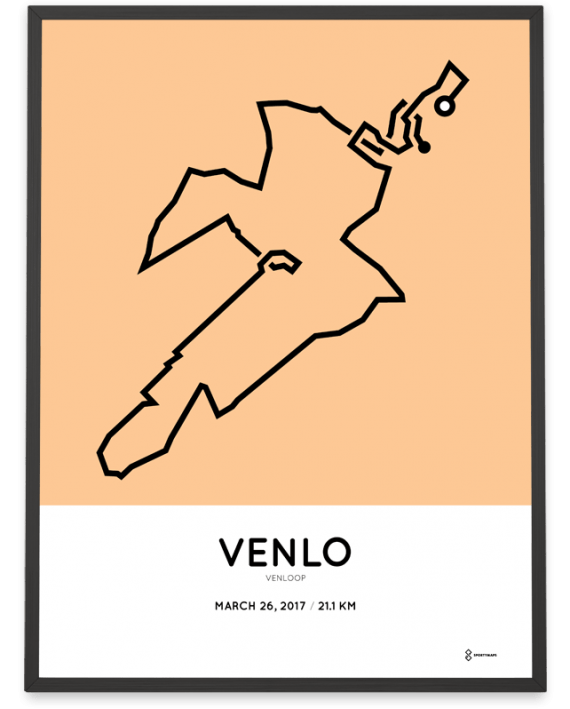 2017 Venloop halve marathon route poster