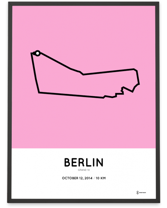 2014 Berlin grand 10km course poster