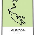 2016 Liverpool marathon course poster