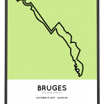 2017 Great Bruges marathon route poster