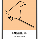 2017 Enschede marathon parcours poster