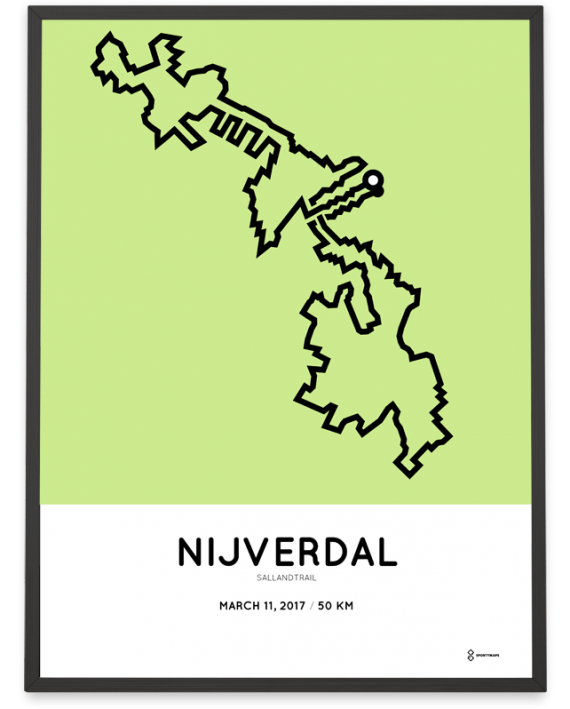2017 Sallandtrail parcours poster
