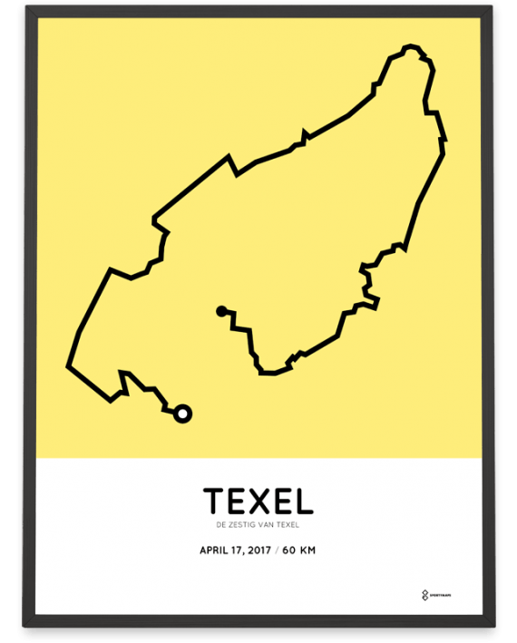 2017 De Zestig van Texel route poster