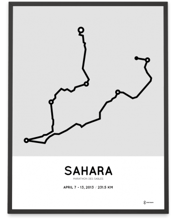 2013 marathon des sables course poster