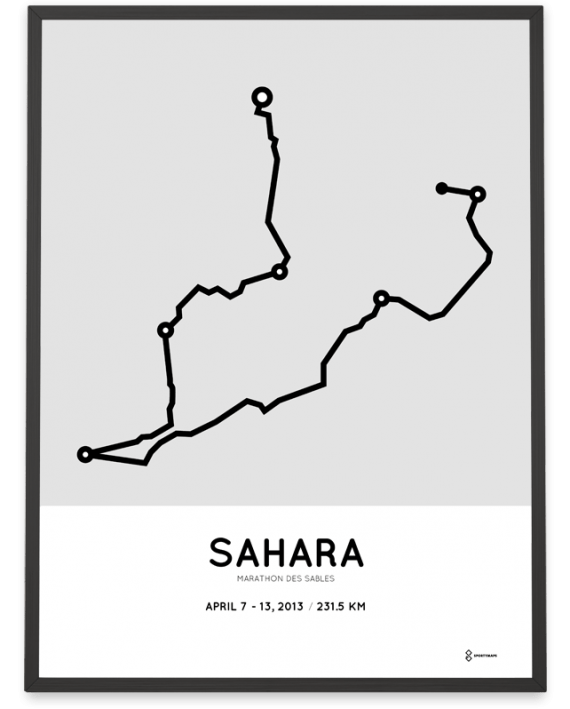 2013 marathon des sables course poster