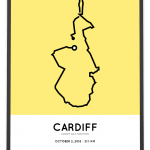 2016 Cardiff half marathon course poster