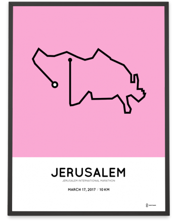 2017 Jerusalem 10km course poster