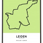 2017 Leiden marathon route print