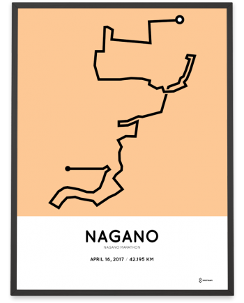 2017 Nagano marathon course poster