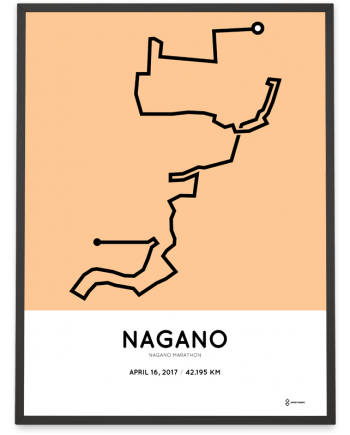 2017 Nagano marathon course poster