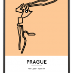 2017 Prague marathon course poster
