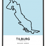 2017 Marathon Tilburg parcours poster print