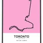 2017 toronto marathon course print