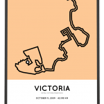 2009 Royal Victoria marathon course poster