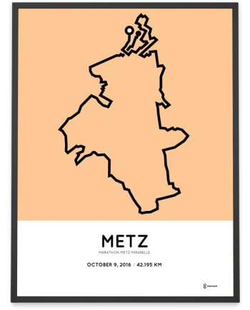 2016 Marathon Metz Mirabelle route print