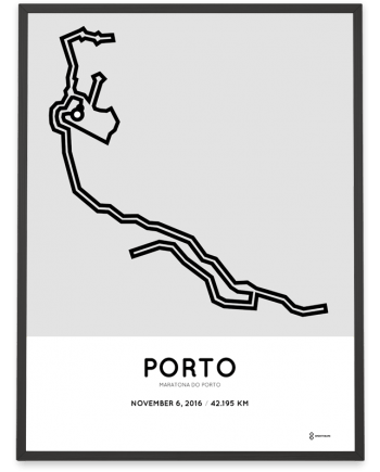 2016 maratona do Porto course poster