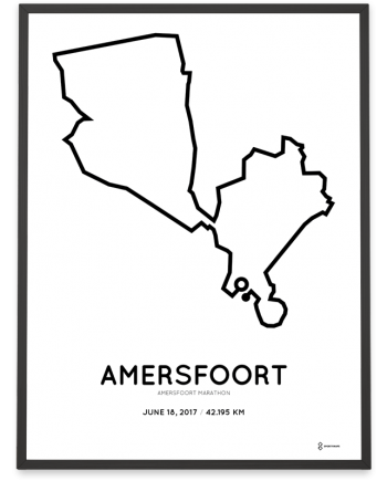 2017 Amersfoort marathon route poster