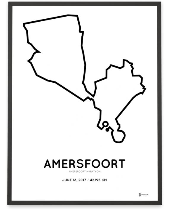 2017 Amersfoort marathon route poster