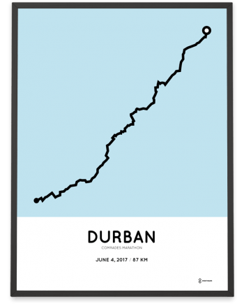 2017 Comrades Marathon course poster