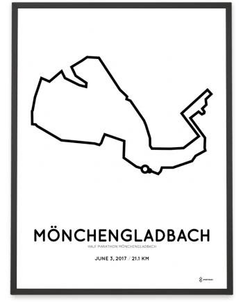 2017 Monchengladbach half marathon strecke poster