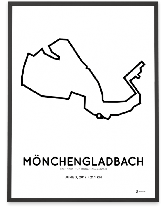 2017 Monchengladbach half marathon strecke poster