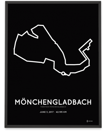 2017 Monchengladbach marathon strecke print