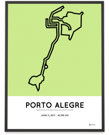 2017 Porto Alegre marathon course poster