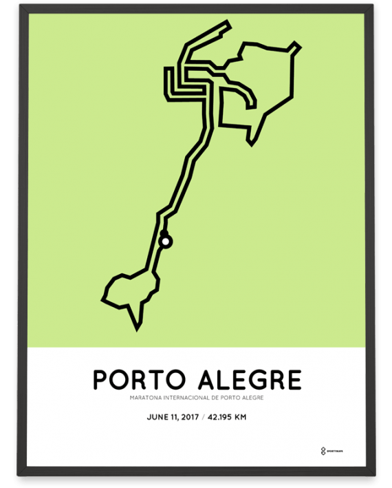 2017 Porto Alegre marathon course poster