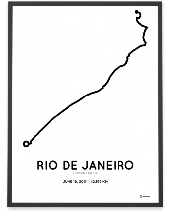 2017 maratona do rio percoursa course poster