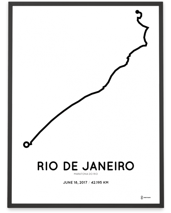 2017 maratona do rio percoursa course poster