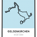 2017 Vivawest marathon course strecke poster