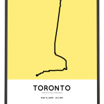 2015 Toronto half marathon course poster