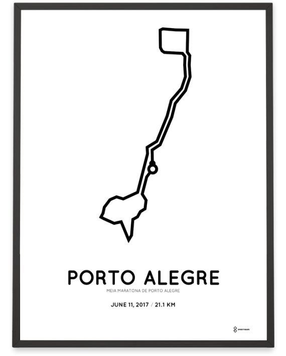 2017 Porto Alegre half marathon course poster