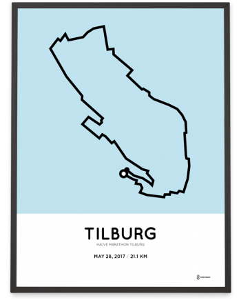 2017 2017 Tilburg halve martahon route poster