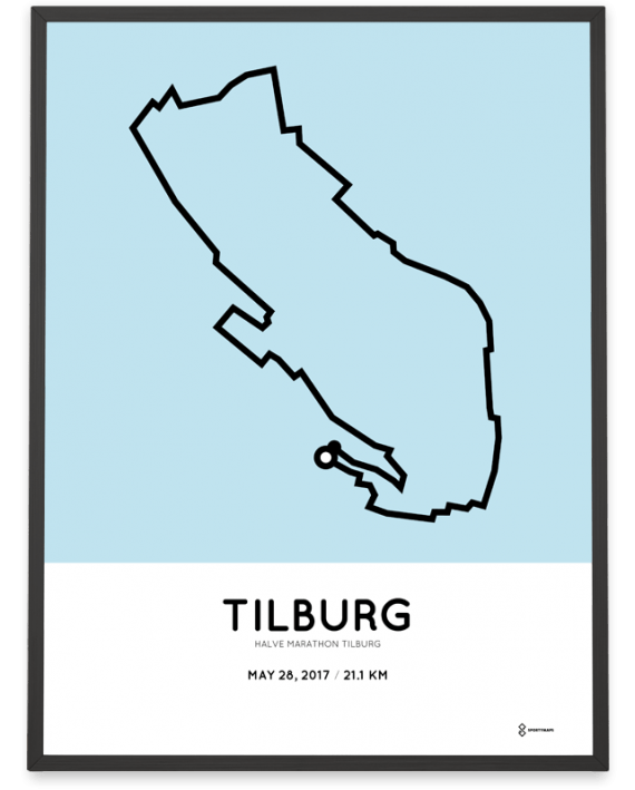 2017 2017 Tilburg halve martahon route poster