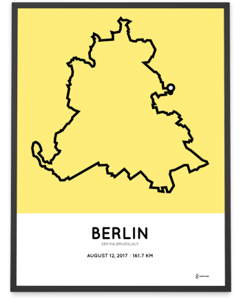 2017 Mauerweglauf strecke poster