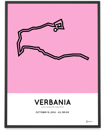 2014 Lago maggiore marathon course poster